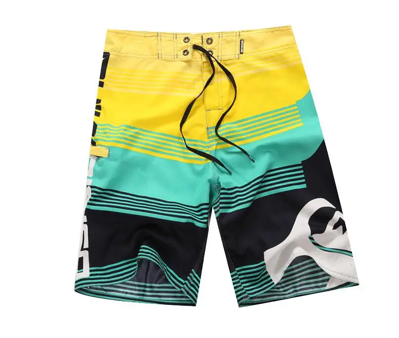 

Shoreline summer men surf surfing shorts sports beach pants sky blue stripes men leisure swimming shorts quick dry plus size
