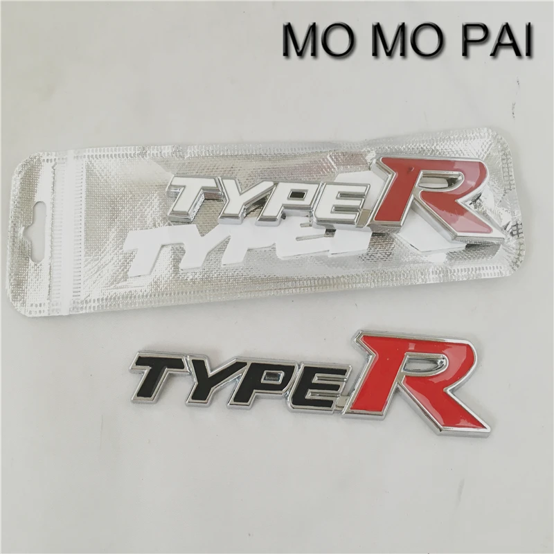 1Pcs Metal typeR Auto Body Sticker Badge Emblems fit for