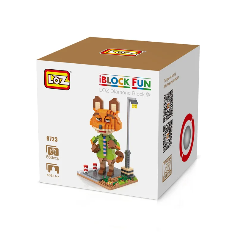 

LOZ Mini blocks Zootopia DIY Building Bricks Nick Wilde 3D Model TOY Judy Hopps Micro Blocks Kids toys Xmas Gifts 9722-9725