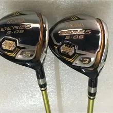 Фирменная Новинка 3 звезды Хонма S-06 Fairway Wood Хонма S-06 Гольф фарватера клюшки для гольфа#3/#5 R/S Flex графитный вал с головных уборов