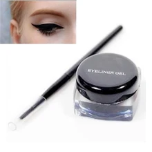 3g черная водостойкая гелевая подводка для век подводка для глаз макияж с кистью