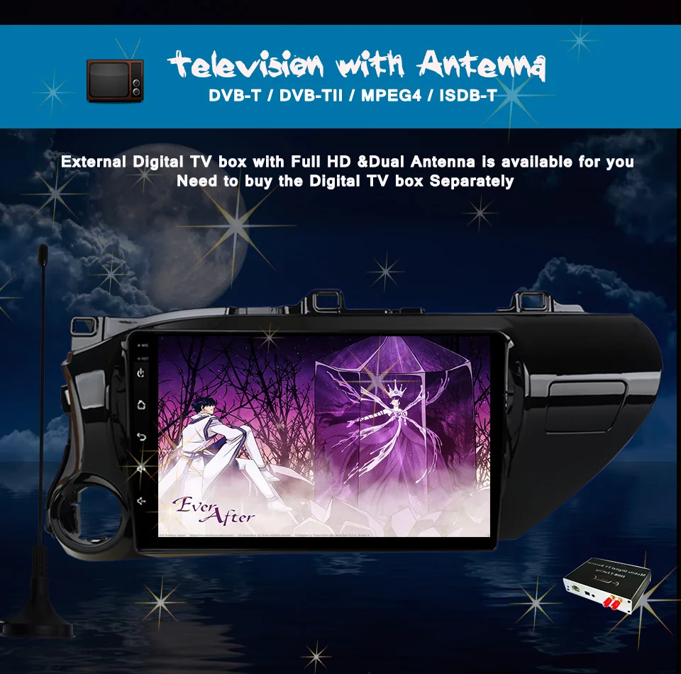 Flash Deal Octa core Android 9.0 Auto Car DVD video Player radio audio stereo music tape gps glonass for Toyota Hilux 2016+ rds dab mirror 4