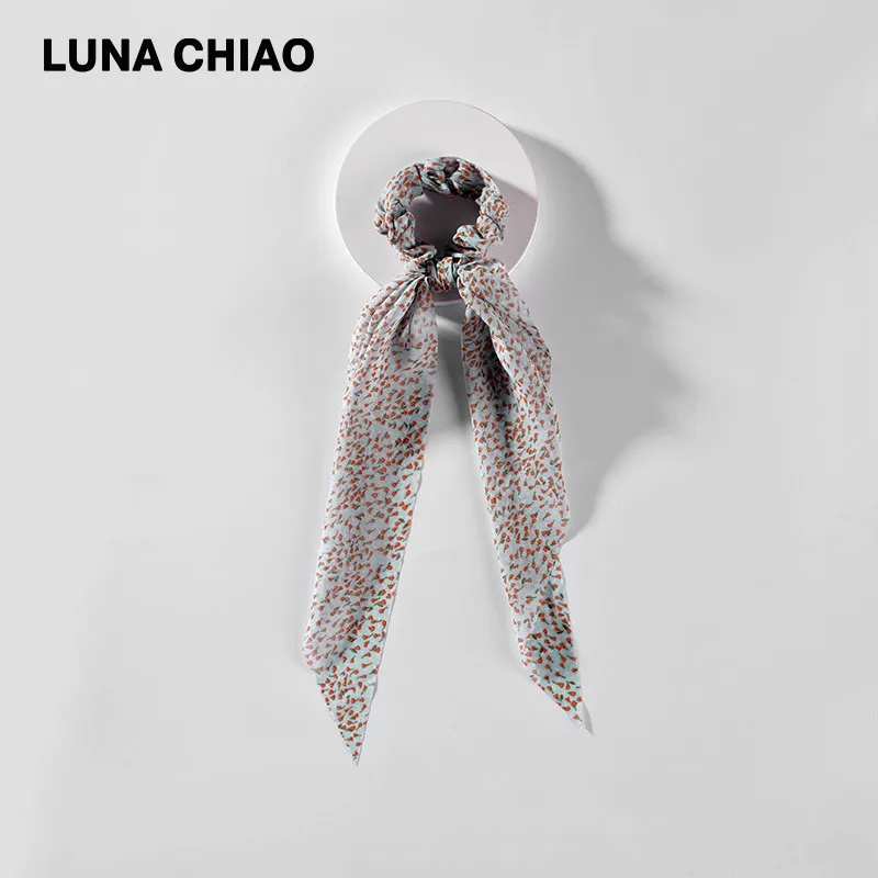 LUNA CHIAO Fashion Women Hair Accessories Hair Tie Ponytail Holder Fabric Hair Scarf Scrunchies