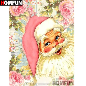 

HOMFUN Full Square/Round Drill 5D DIY Diamond Painting "Santa Claus" 3D Diamond Embroidery Cross Stitch Home Decor A19891