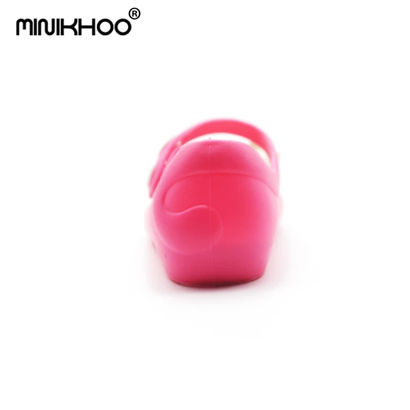Melissa/Новинка 2018 года прозрачные сандалии с маленьким бантом для девочек Melissa