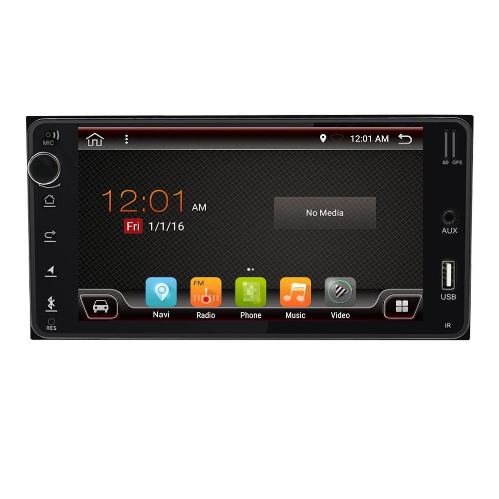 Excellent Eunavi Android 9.0 CAR GPS For Toyota Universal RAV4 COROLLA VIOS HILUX Terios Land Cruiser 100 PRADO 4G+64G RK3399 2 din 2