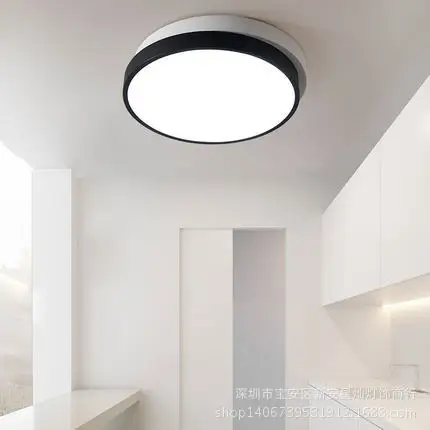 Dormitorio lámpara de techo led redondo Iluminación salón lamparas de techo iluminación plafonnier luminaria LED estudio pasillo led