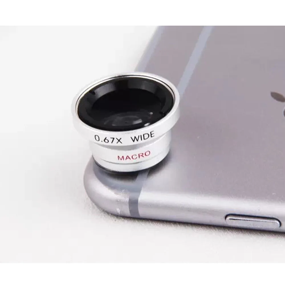 

Super Optical Magnetic 2 in 1 0.67X Wide Angle+Macro Lens Universal Mobile Phone Camera Kit for Samsung iPhone LG All Smartphone