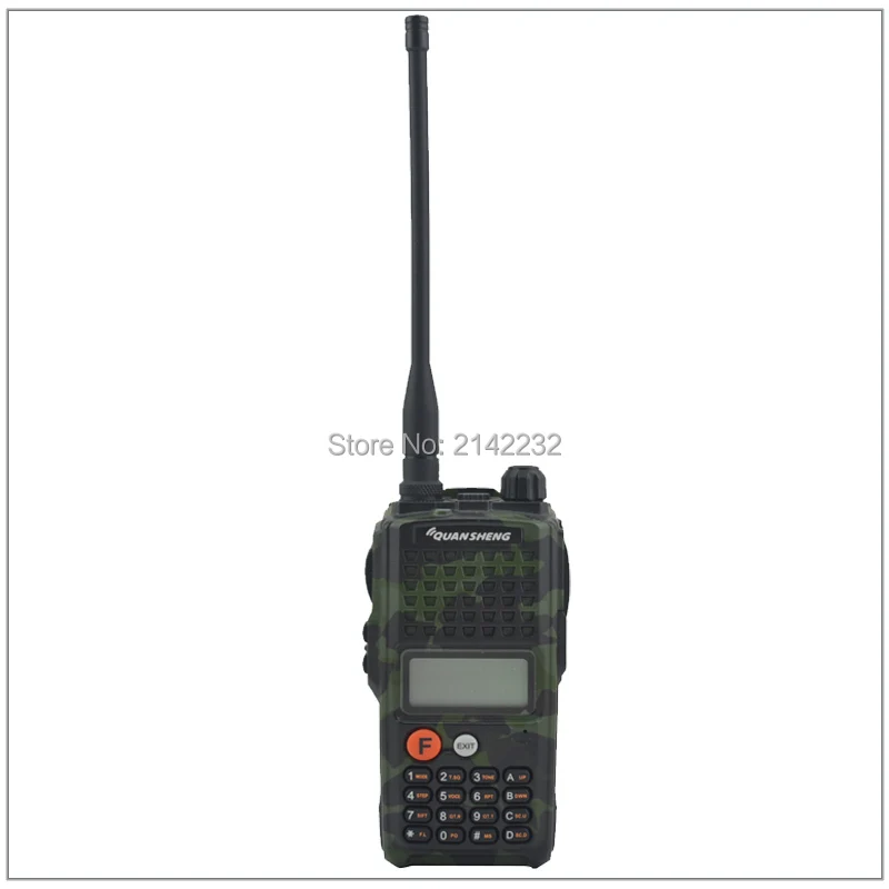 Камуфляж 10 ватт высокой выходной мощности Quansheng walkie talkie TG-K10AT VHF 136-174 МГц двухстороннее радио с 4000 мАч батарейный блок