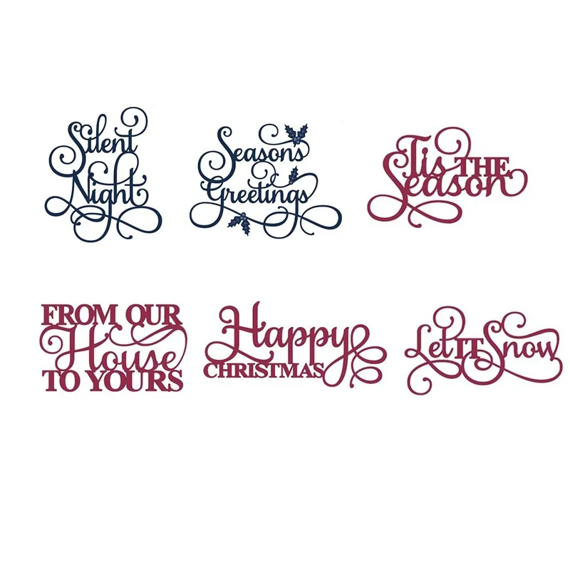 

Artistic Basic English Words Metal Cutting Dies Stencil for DIY Scrapbooking Paper Cards Making Decorative Crafts New 2018 Die
