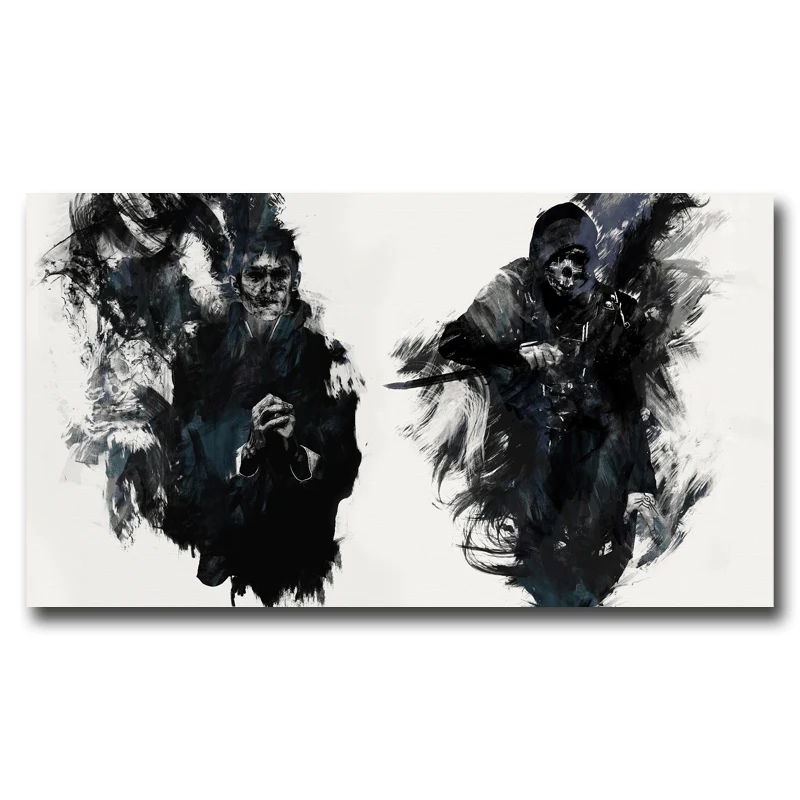 

FOOCAME Dishonored The Outsider Video Game Art Silk Poster Prints Home Wall Decor Painting 11x20 16x29 20x36 Inches
