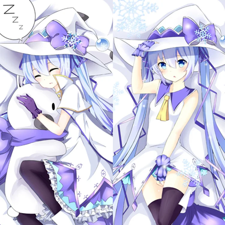 Hot Hatsune Miku Miku Double Side Home Decor Cushion Hold Pillow 35*55 cm