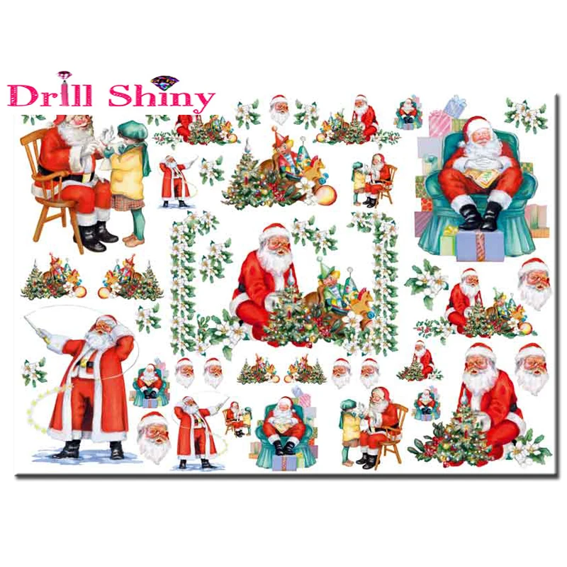 

Full,DIY Diamond Embroidery,5D,Diamond Painting,Cross Stitch,3D,Diamond,Mosaic,Needlework,wall decor,Christmas ,Santa Claus