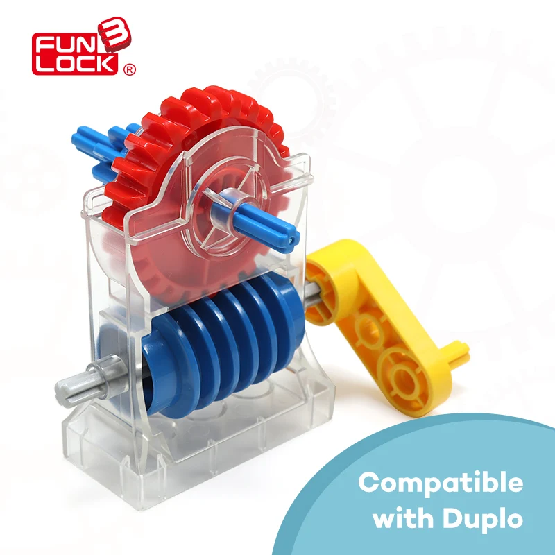 

Funlock Duplo Blocks Toys TOOLO Parts and Pieces Bundle Spare Wheels Transparent Turbine Case Set Building Bricks for Children