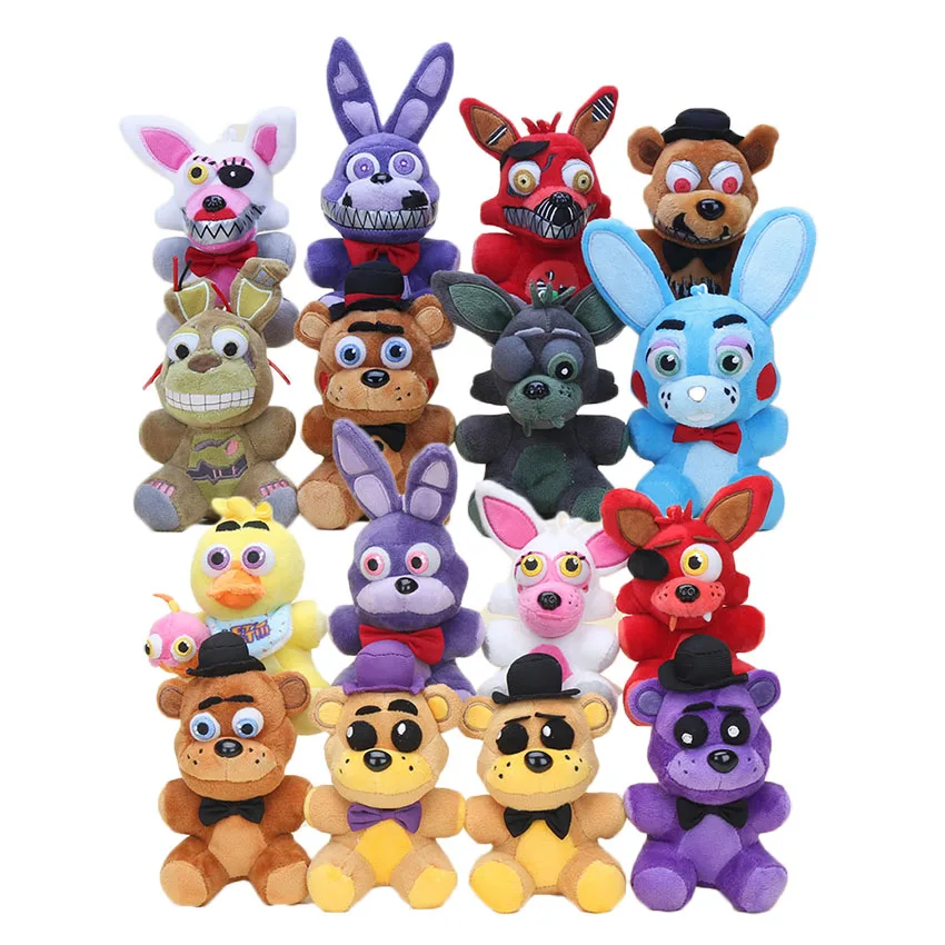 14cm FNAF Plush toy Foxy chica bonnie 