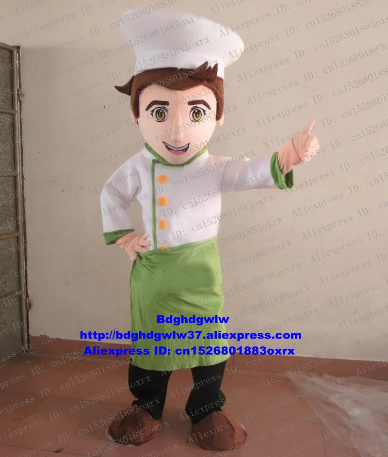 

Cook Chef Kitchener Baker Mascot Costume Adult Cartoon Character Outfit Suit Supermarket Ceremonial Event zx96