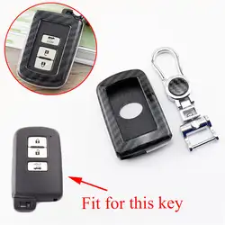 ABS ключевые чехол, пригодный для Toyota Avalon Camry RAV4 Corolla Highlander Yaris Prius 2/3/4 кнопки Smart Key Fob Shell сумка-чехол