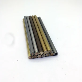 

5.1" Knife DIY shank brass Mosaics Rivets nail steel tube 6mm DIY knife handle screw More design exquisite style filled Resin