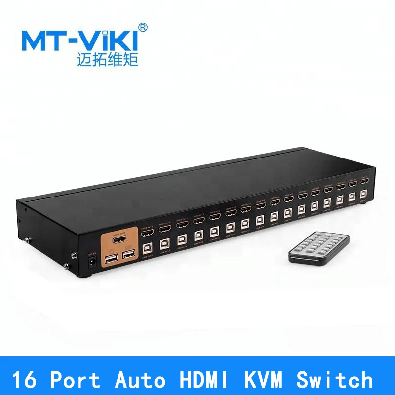 Mt viki 16 Port HDMI Switch Auto USB KVM Switch Keyboard