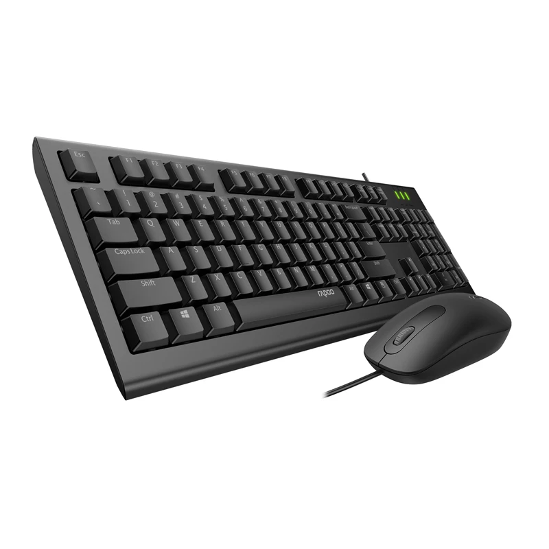 Новейшая Проводная оптическая клавиатура Rapoo X120PRO и комбо для Мыши ПК компьютера