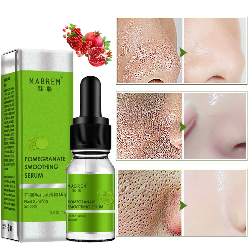 10ml Pomegranate Fine Pores Face Serum Whitening Plant Skin Care Anti