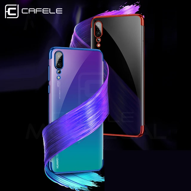 CAFELE задняя панель из термопластика для Huawei p20 Pro Прозрачный Ультра тонкий мягкий ТПУ чехол для Huawei p20 pro гальванических сверкающий чехол