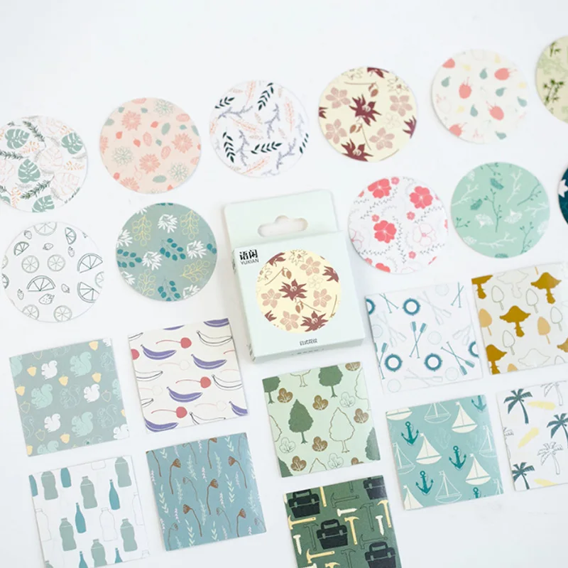 

50 Pcs/box Japanese pattern Decorative Mini Sticker Adhesive Stickers DIY Diary Scrapbooking Stationery Stickers School Supplies