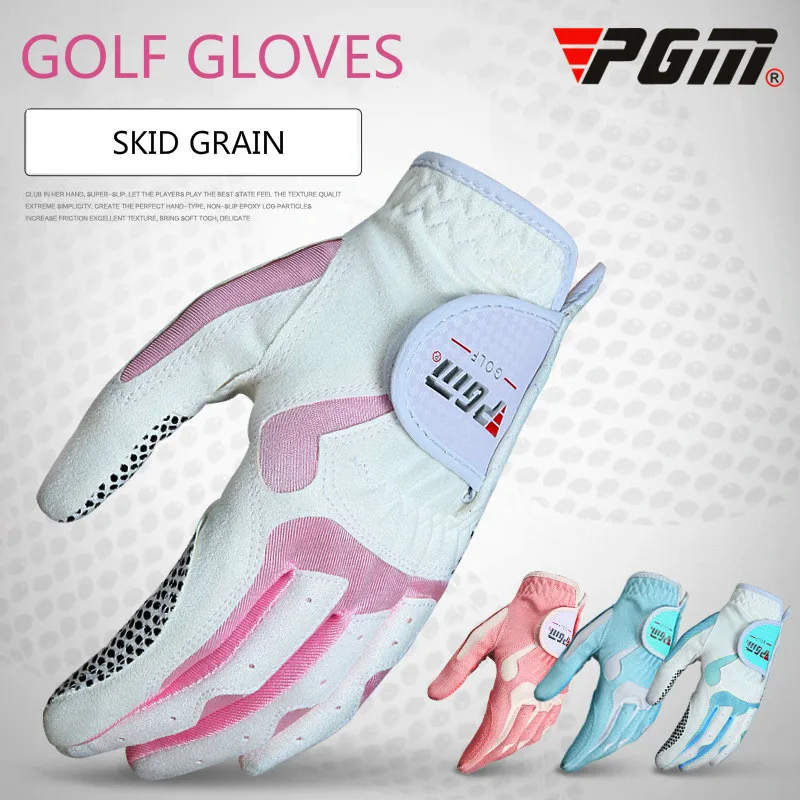 Slip-luvas de Golfe para Mulheres Luvas de Pano de Microfibra Solar-resistente ao Desgaste Grânulos Resistentes Respirável Protetor