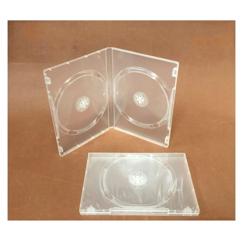 2 шт. 2DVD прозрачный мягкий пластиковый чехол 190x135x14 мм Вставка/2 диска | Электроника