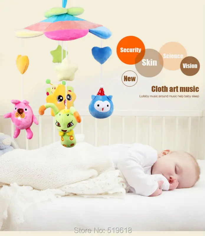 Caixa de Música do Bebê o Envio Gratuito de Brinquedo do Bebê com Idade entre 0 a Luz das Estrelas Sonho Luminosa Rotativa Cama Sino Fluido Toyb19-1 - B19-2 a Luz das 2 High Quality Brinquedos e hobbies