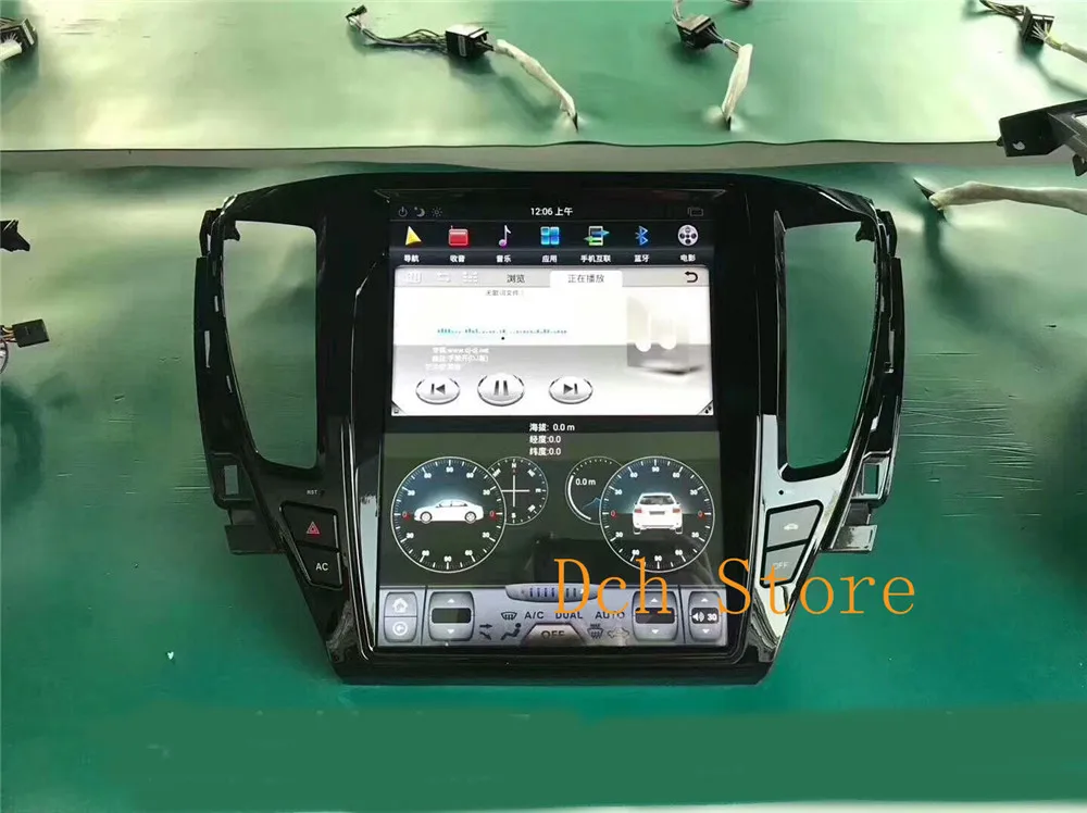 

12.1'' vertical Tesla Style Android 8.1 PX6 Car DVD GPS Navigation Player for MITSUBISHI PAJERO Sport L200 2016 2017 2018