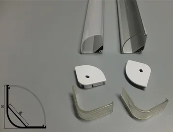 

High-Power JUMBO-CORNER Profile.Aluminum Profile Housing with Opal Matte Diffuser for LED Strip Light Applications. 1M (3.28 ft)