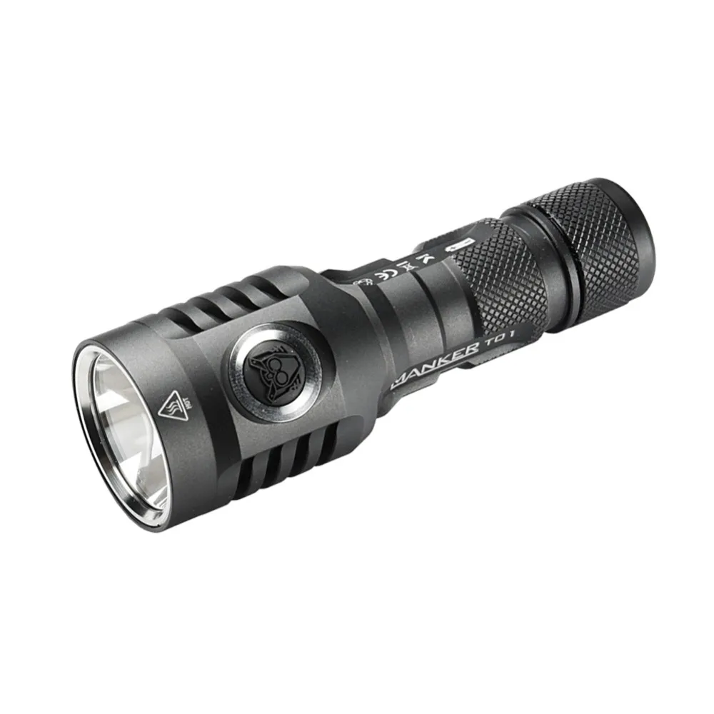 

Manker T01 II 900 lumens Cree XP-L HI LED Flashlight Powerful Pocket Thrower EDC Torch Use 1x AA or 15400 Battery