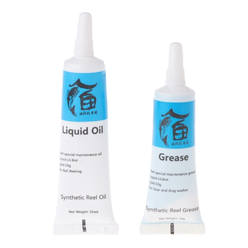 

1Set Fishing Reel Lubrication Oil&Grease Lubricating Bearing Maintainence Supply