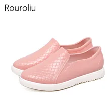 New 2017 Women Fashion PVC Rain Shoes Slip-on Lazy Flats Shoes Waterproof Crocodile Pattern Water Shoes Woman Wellies #RS12 New 2017 Women Fashion PVC Rain Shoes Slip-on Lazy Flats Shoes Waterproof Crocodile Pattern Water Shoes Woman Wellies #RS12