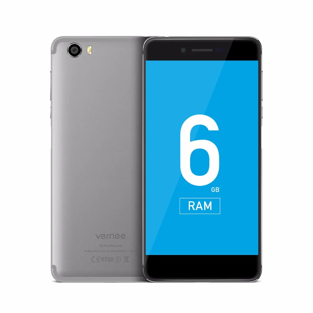 Vernee Marte Pro teléfono móvil 6GB RAM 64 GB ROM Helio P25 2,5 GHz Octa Core 5,5 pulgadas 2.5D FHD pantalla android 7,0 4G LTE Smartphone