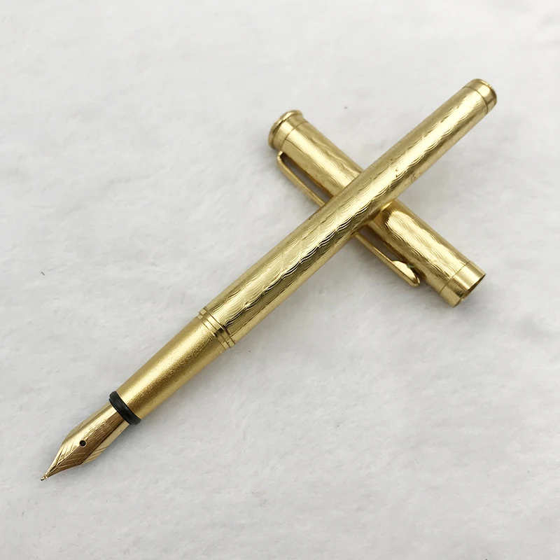 Art Fountain Pen Curved Nib Gold Metal 0.8mm Small Bent Nib Calligraphy