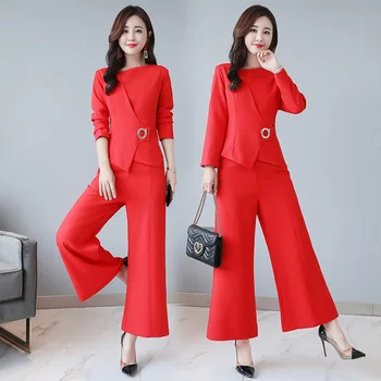 

Stylish 2 Piece Set Women Conjunto Feminino Casacos Ensemble Femme Deux Pieces Office Work Year-old Female Costume Woman Suit