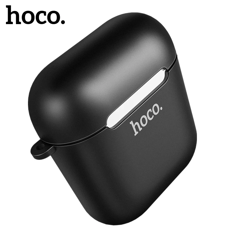 HOCO чехол для наушников для Apple Airpods, мягкий ТПУ чехол, цветной ультра тонкий прозрачный протектор для Air pods, bluetooth чехол для наушников