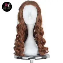 Miss U волосы синтетические девушки волосы на Хэллоуин длинный коричневый кудрявый фильм люксовый костюм для косплея полный парик для женщин и взрослых