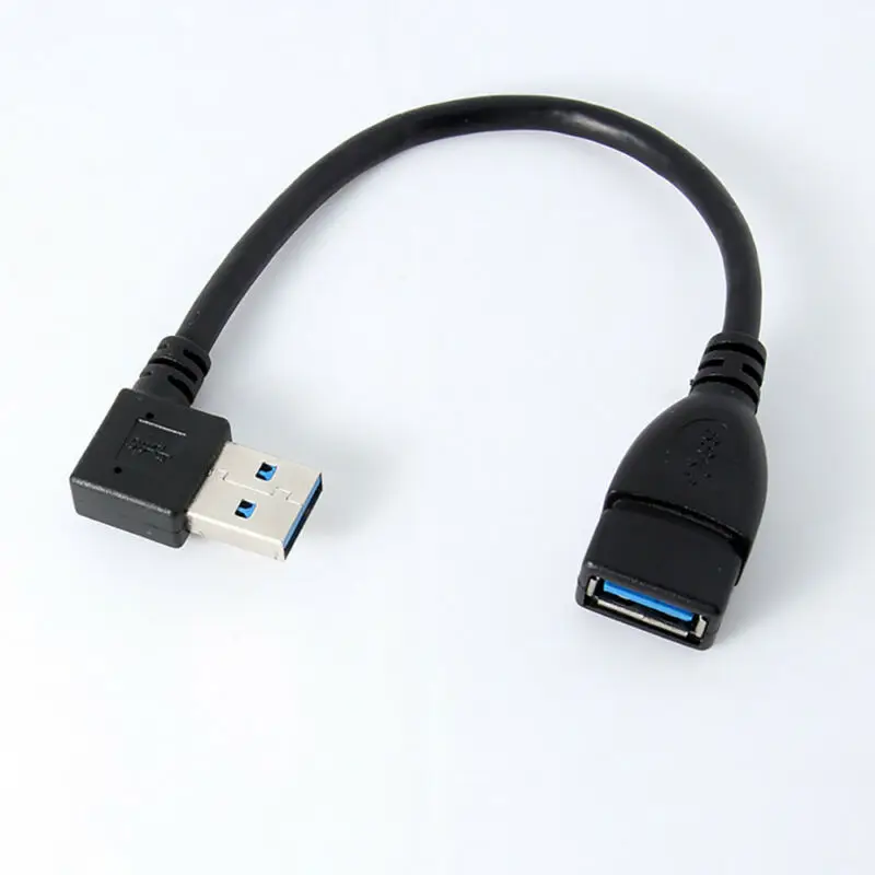 Удлинитель угла наклона кабеля 90 градусов USB 3 0 А быстрая передача