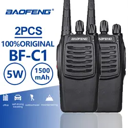 2 шт. Baofeng BF-C1 Портативное Радио рация UHF Walk Talk 5 Вт Любительское радио Baofeng Bf-888s Upgrated CB скремблер Talki Walki