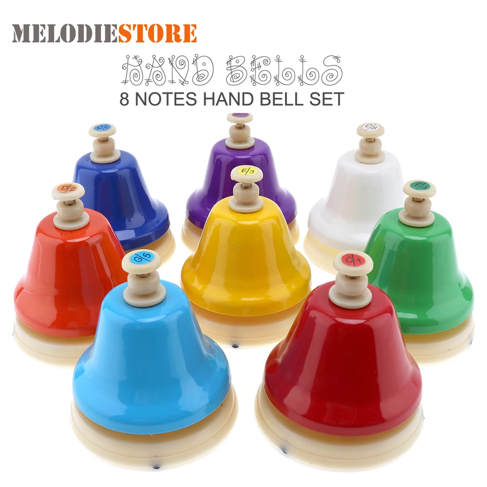 Buy Colorful 8 Note Hand Bell Set Musical Instrment