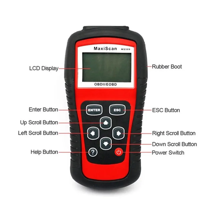 MaxiScan MS509 OBDII OBD2 автомобильный считыватель кодов Сканер автомобильный диагностический инструмент профессиональный MaxiScan MS509 сканер