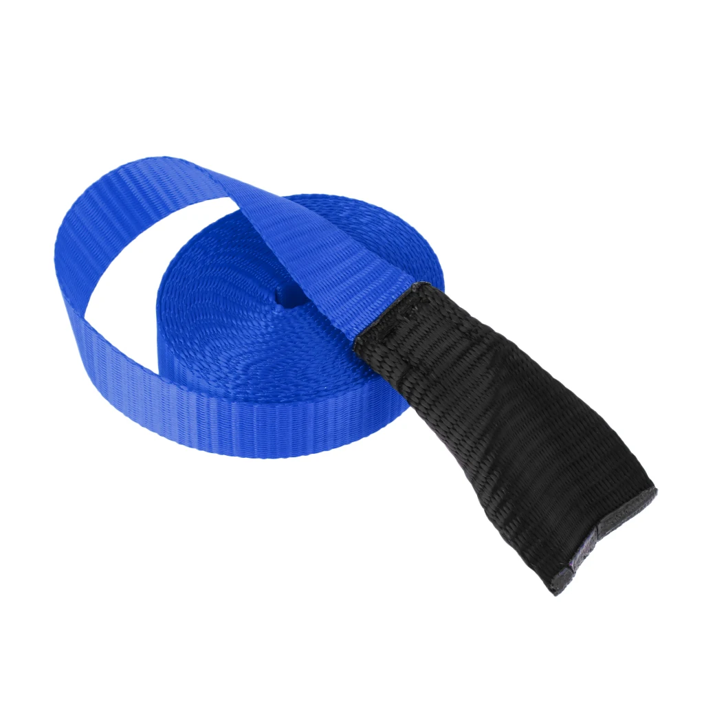1 inch Wide 5 Meters / 3 Meters Kayak Tie Down Strap Pack Lash Belt Metal Buckle Fabric Protector Luggage Cargo Lash Belt