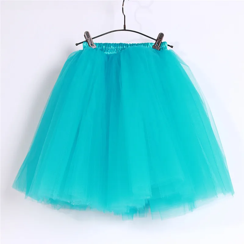 saia de tule azul tiffany