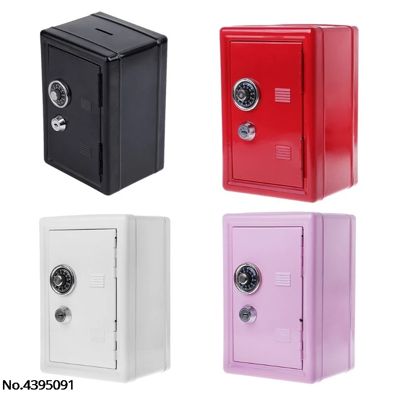 

New Safe Security Metal Money Bank Deposit Cash Savings Saving Box 2 Keys