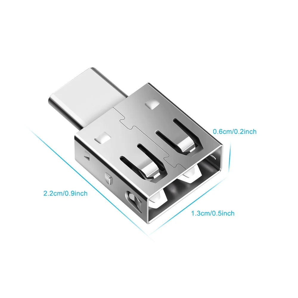 USB 2.0 to Type c OTG adapter for Xiaomi Oneplus LG Nexus 5X 6P Phone type-c accessories Connector Alumium