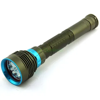

New Design Waterproof 9000 Lumens 7 x XM-L2 LED Diving Flashlight 7L2 UnderWater 150m Depth Bright LED Lighting Lamp