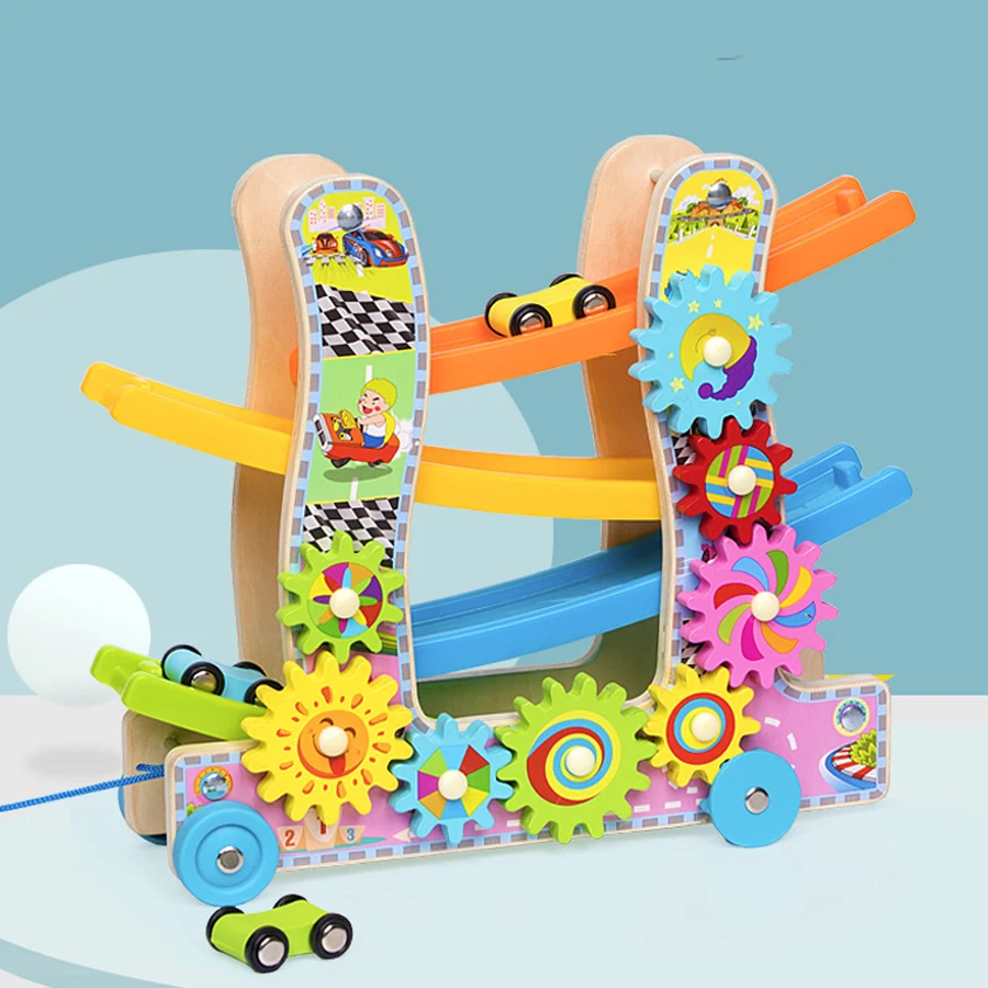 Toy Car Track Ramp Race Sliding Miniature Cars Wooden Toy Vehicles Baby Educational Toys For Children Toddler Little Boys Gift Toy Car Track Ramp Race Sliding Miniature Cars Wooden Toy Vehicles Baby Educational Toys For Children Toddler Little Boys Gift